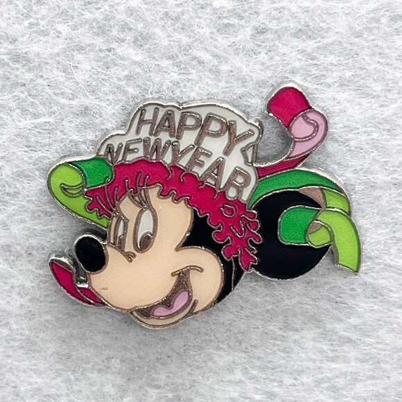 🔮 5/$25 Disney Minnie Mouse Happy‎ New Year Pin - Picture 1 of 2